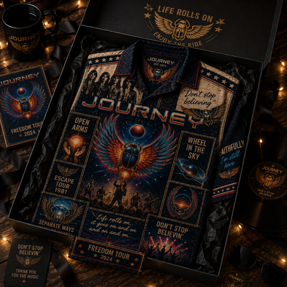 Journey Hawaiian Shirt - Vintage Music Fan Gift