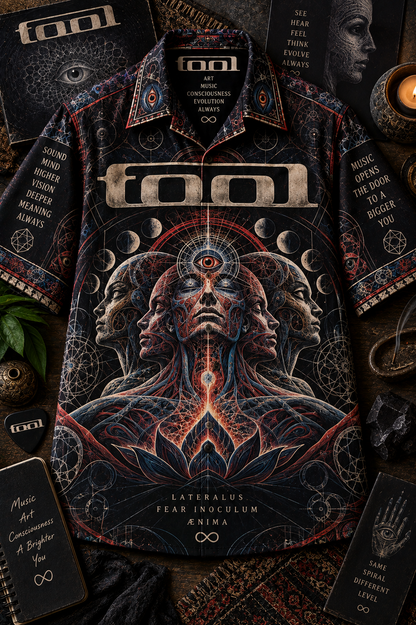 Tool Hawaiian Shirt – Progressive Metal Music Inspired AOP Shirt, Lateralus Art Fan Gift