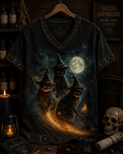 Witch Black Cat Magic Shirt – Witchy Gothic Halloween Shirt