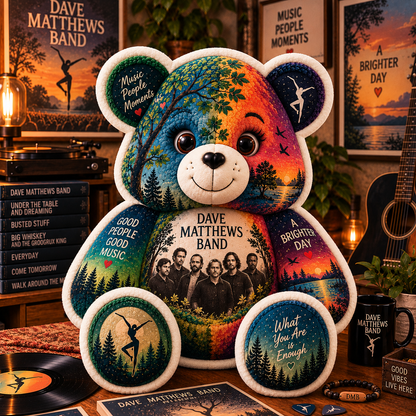 Dave Matthews Band Bear Custom Shaped Pillow – Music Fan Gift