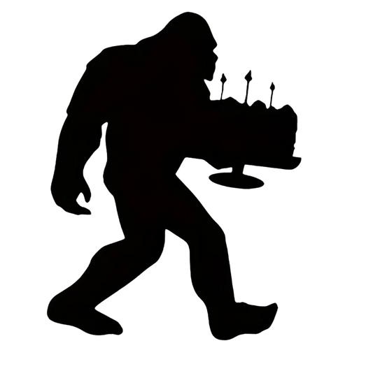 Bigfoot Birthday Stickers