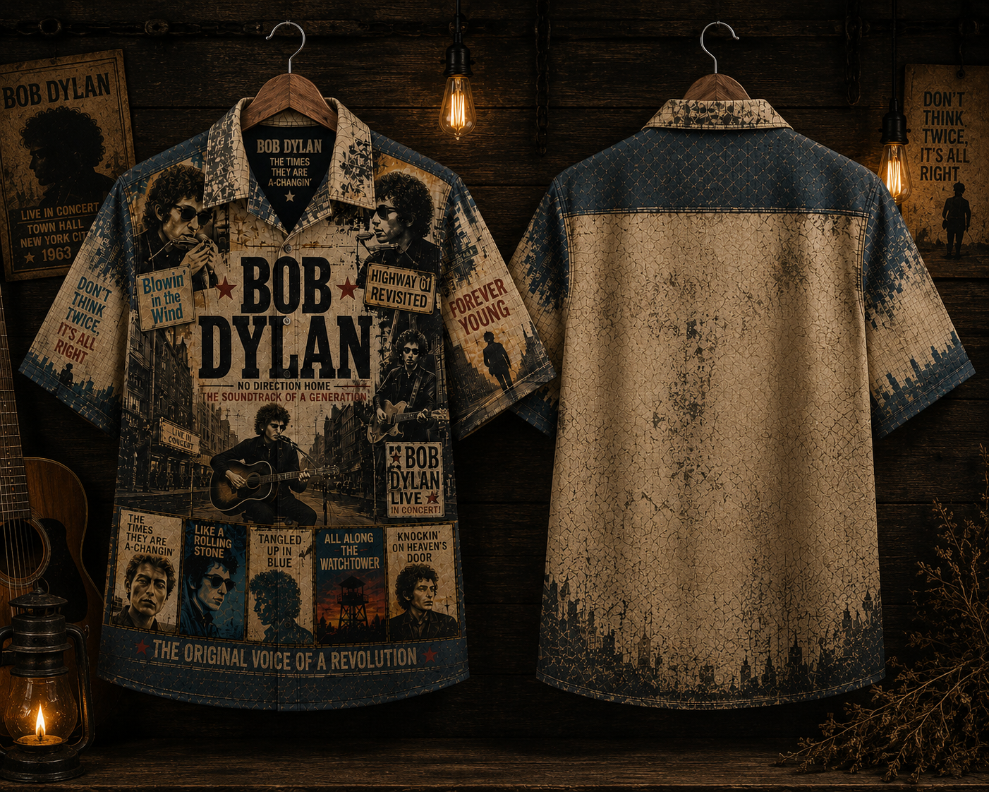 Bob Dylan Hawaiian Shirt - Vintage Music Rock Fan Gift
