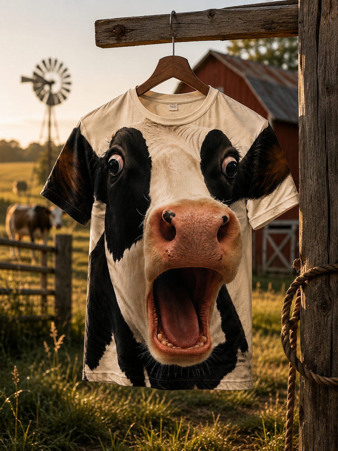 Funny Cow All Over Print Shirt
