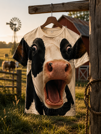 Funny Cow All Over Print Shirt