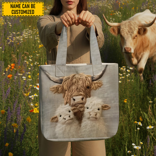 Highland Family – Cow Lover Tote Bag