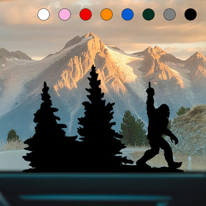 Bigfoot Windshield Sticker