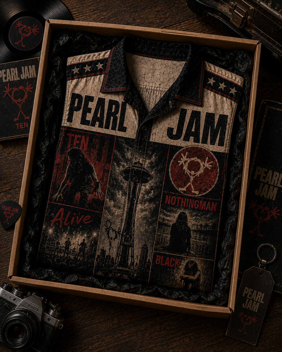 Pearl Jam Hawaiian Shirt - Vintage Music Fan Gift
