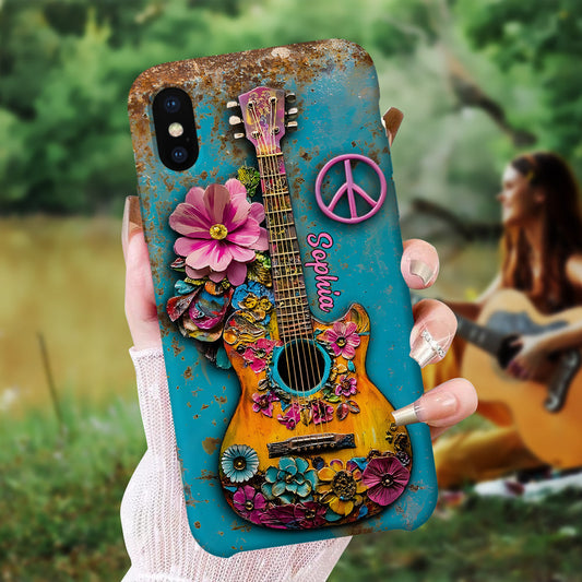 Hippie Guitar Soul - Personalized Hippie Phone Case