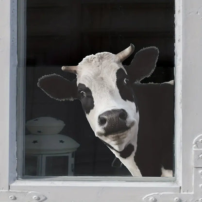 Cow Looking Sticker