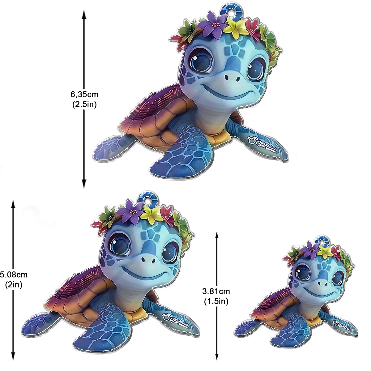 Baby Turtle - Personalized Turtle Earrings