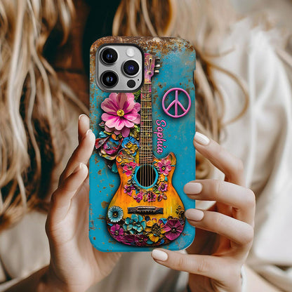 Hippie Guitar Soul - Personalized Hippie Phone Case
