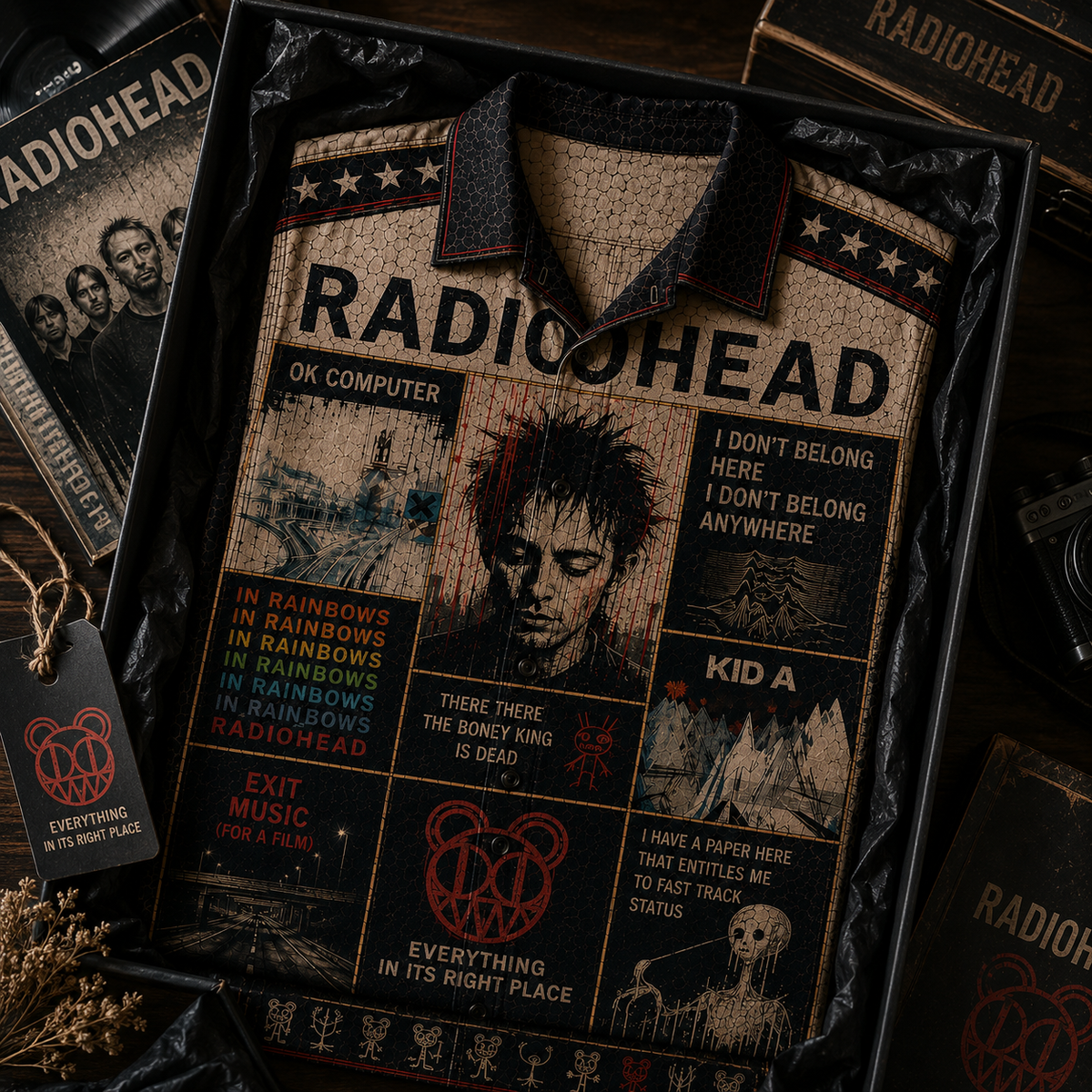 Radiohead Hawaiian Shirt - Vintage Music Fan Gift