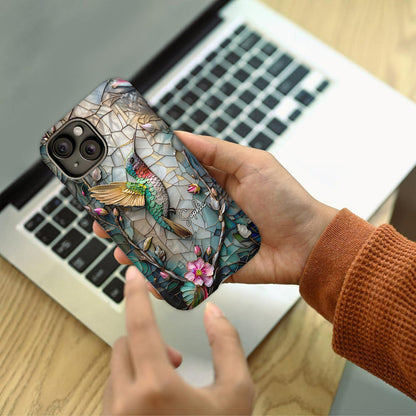 Personalized Artistic Hummingbird Full Print Phone Case
