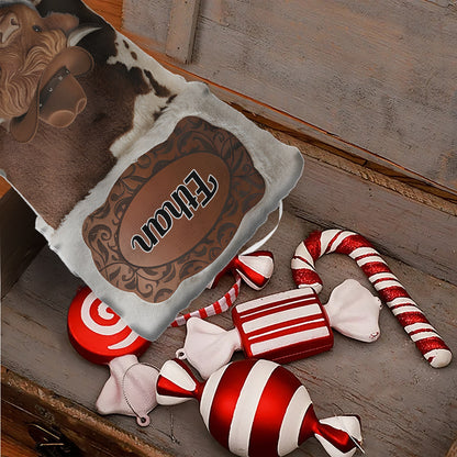Personalized Cowboy/Cowgirl Shaped Christmas Stocking