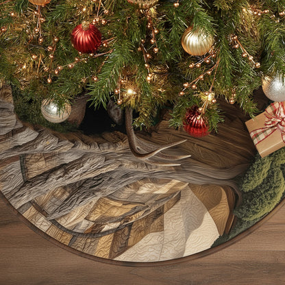 Hunter’s Haven – Personalized Hunting Christmas Tree Skirt