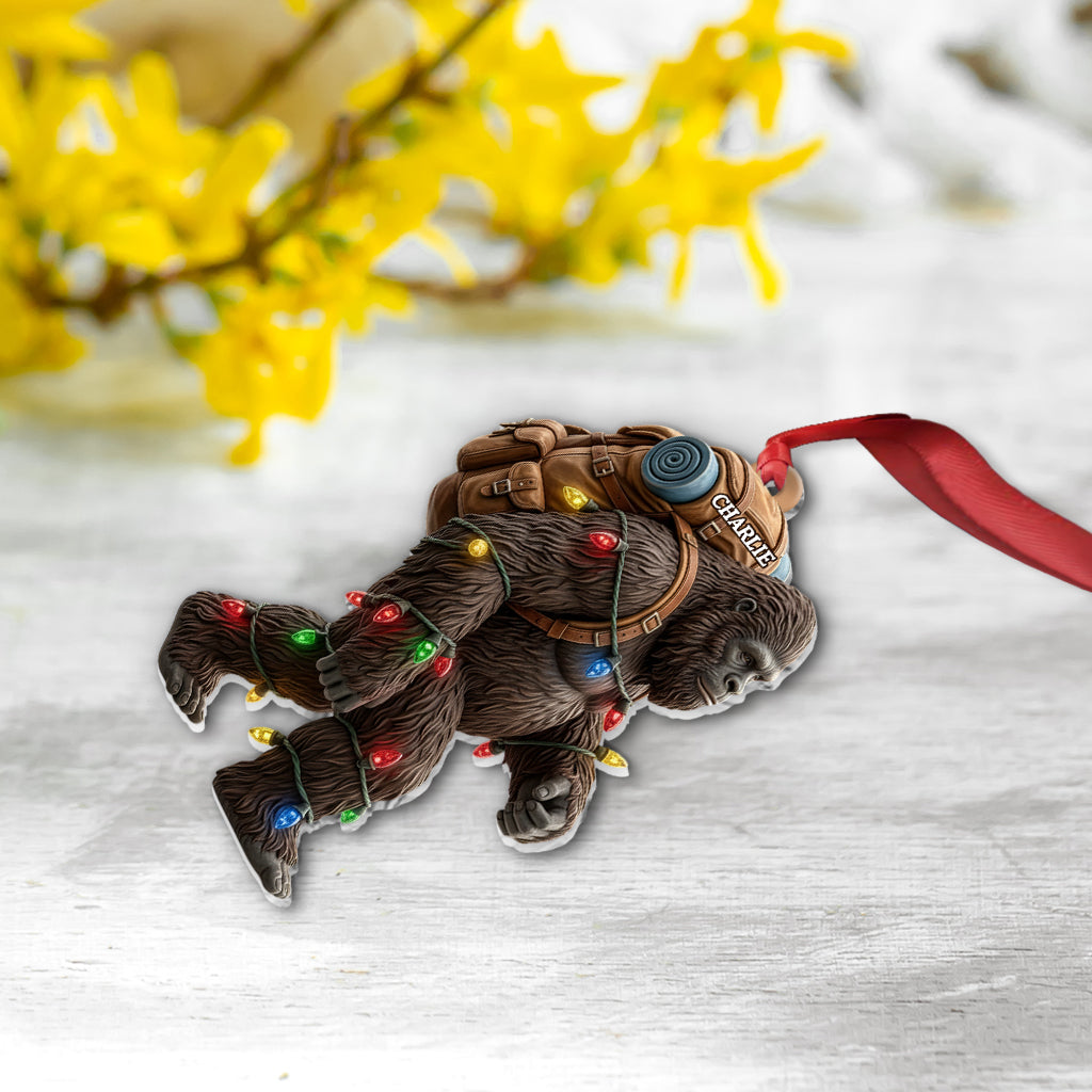 Sasquatch Holiday Spirit - Personalized Funny Ornament