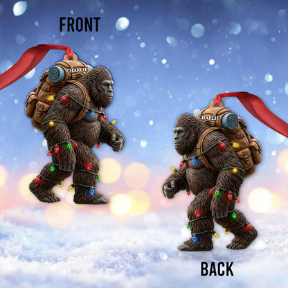 Sasquatch Holiday Spirit - Personalized Funny Ornament