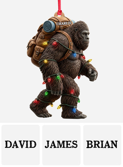 Sasquatch Holiday Spirit - Personalized Funny Ornament