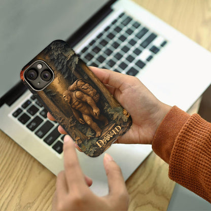 Sasquatch In Forest - Personalized Bigfoot Phone Case