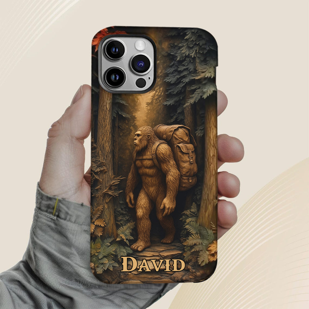 Sasquatch In Forest - Personalized Bigfoot Phone Case