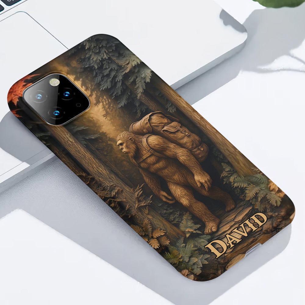 Sasquatch In Forest - Personalized Bigfoot Phone Case