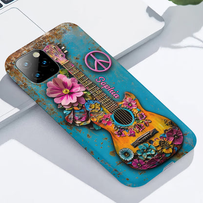 Hippie Guitar Soul - Personalized Hippie Phone Case
