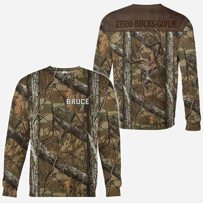 No Bucks Left Standing – Personalized Hunting All Over Shirt