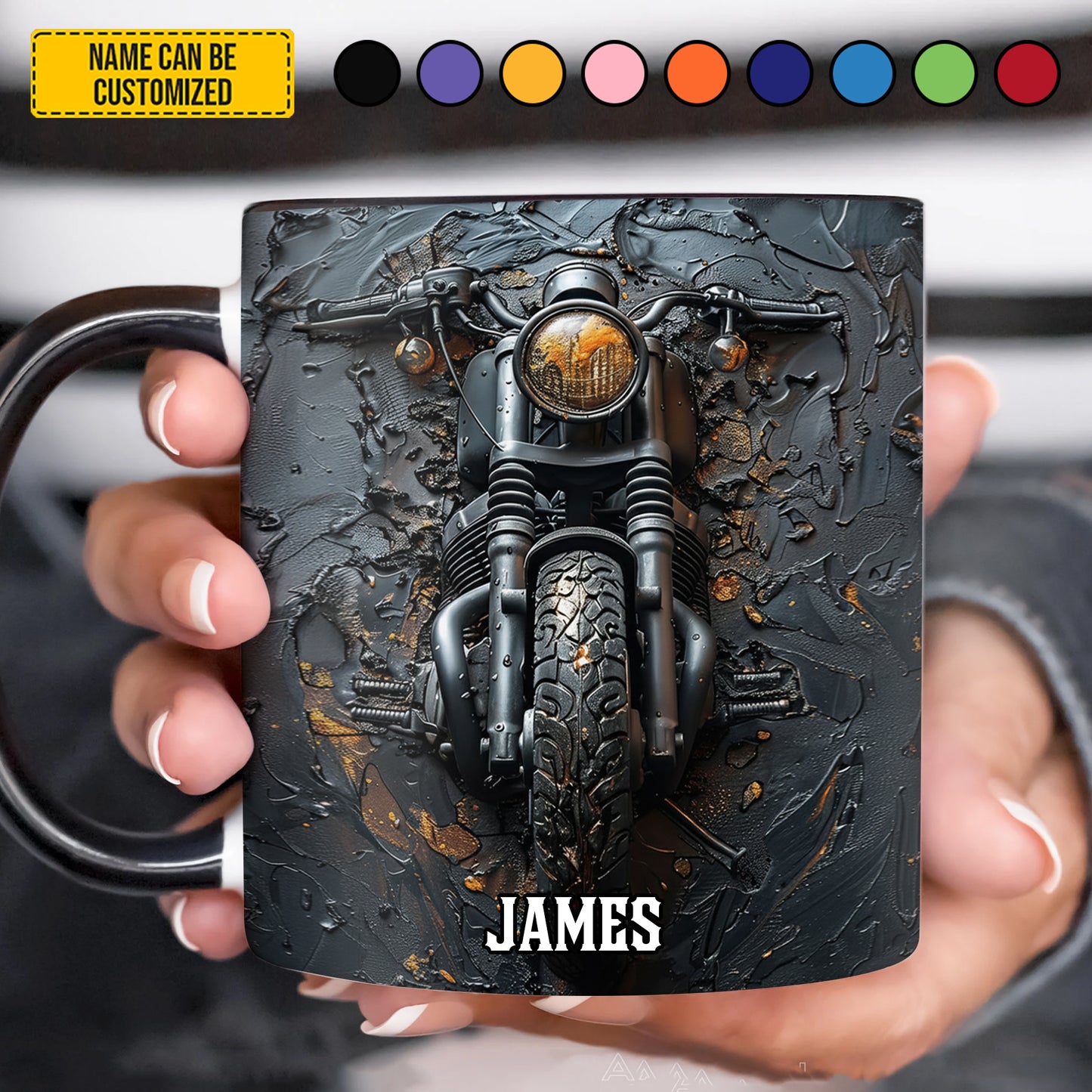 Vintage Bike - Personalized Biker Accent Mug