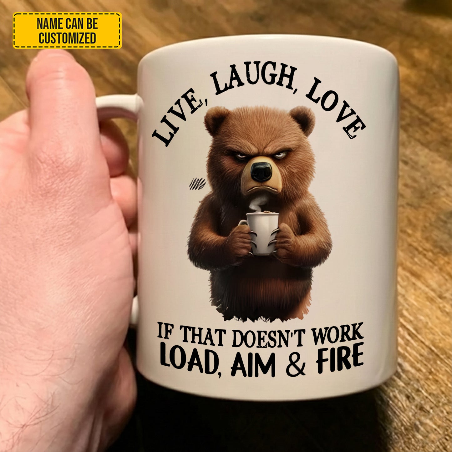 Live, Laugh, Love Animal Funny - Personalized Funny Mug