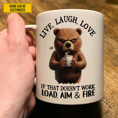 Live, Laugh, Love Animal Funny - Personalized Funny Mug