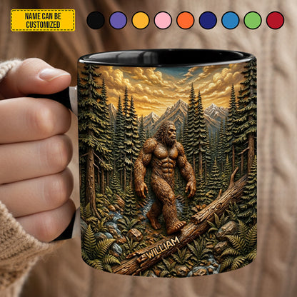 Woodland Legend – Personalized Bigfoot Accent Mug
