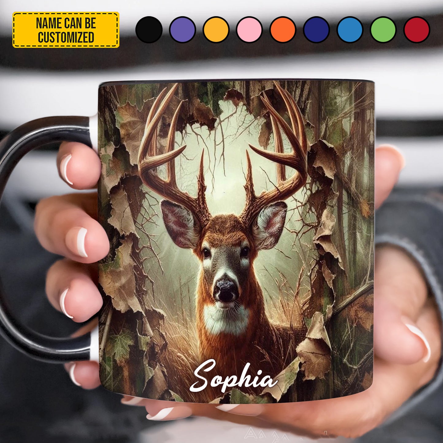 Deer Hunting - Personalized Hunting Accent Mug