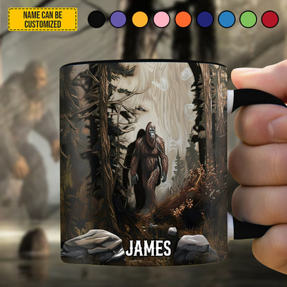 Legend In Forest - Personalized Bigfoot Accent Mug