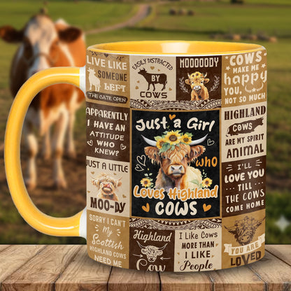 Love Cows - Adorable Cow Collage Accent Mug