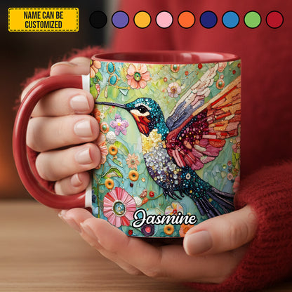 Hummingbird Lover - Personalized Hummingbird Accent Mug
