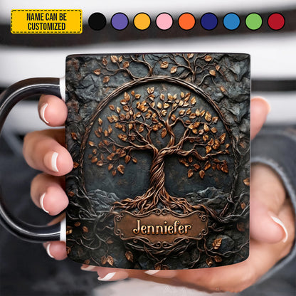 Tree Of Life - Personalized Hippie Accent Mug