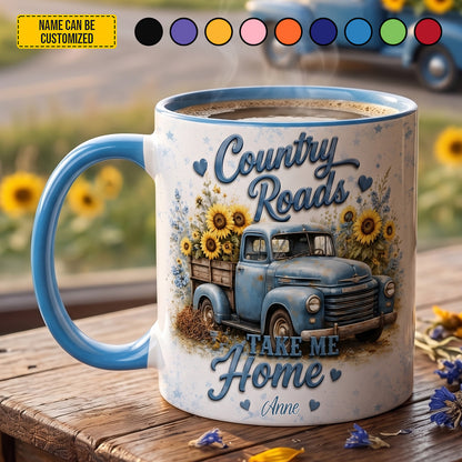 Countryroads Take Me Home - Personalized Truck Accent Mug