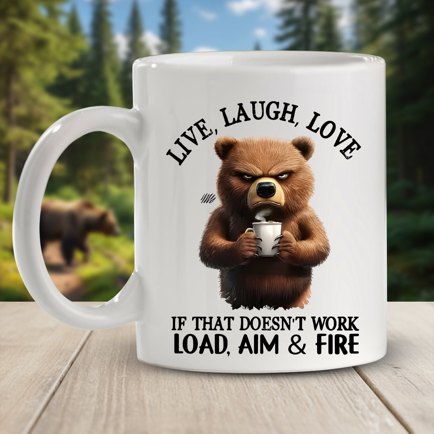 Live, Laugh, Love Animal Funny - Personalized Funny Mug
