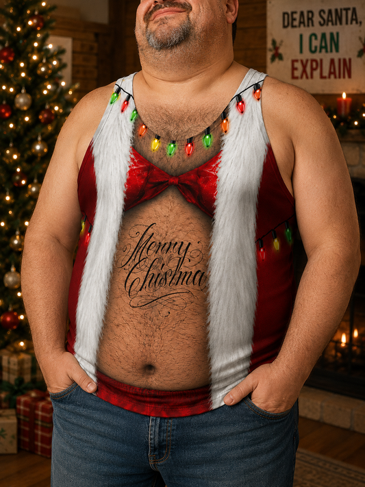 Funny Santa Bikini All Over Print Shirt, Ugly Christmas Outfit, Family Matching Tee