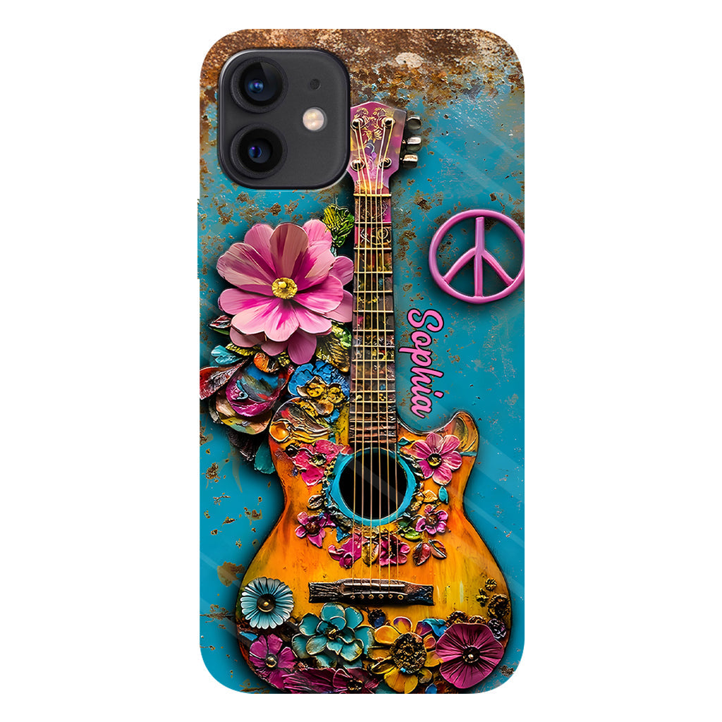 Hippie Guitar Soul - Personalized Hippie Phone Case
