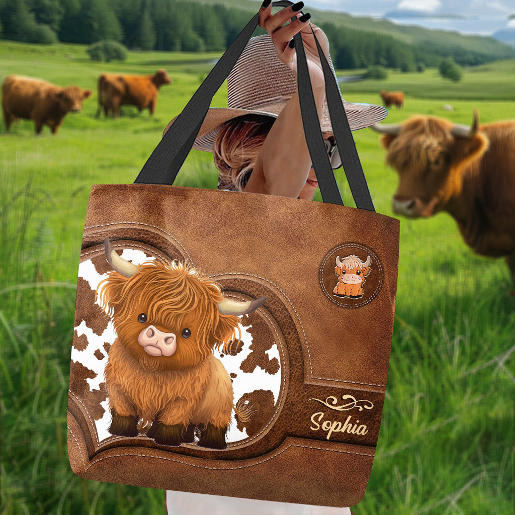 Love Highland Cows - Personalized Tote Bag