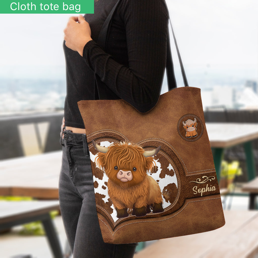 Love Highland Cows - Personalized Tote Bag