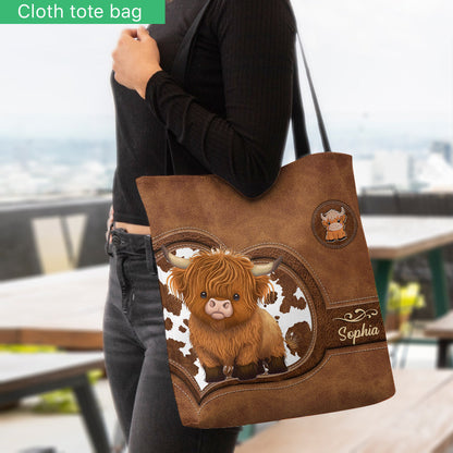 Love Highland Cows - Personalized Tote Bag
