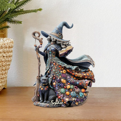 Magical Witch - Personalized Witch Custom Shaped Acrylic Plaque