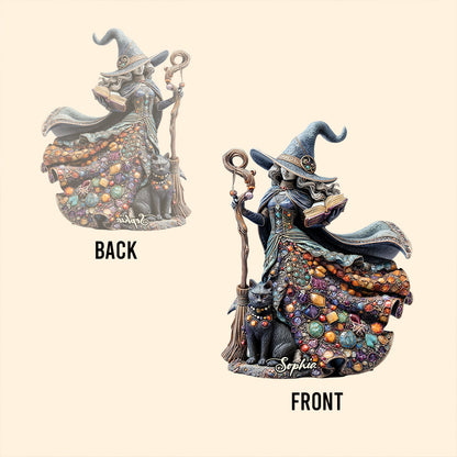 Magical Witch - Personalized Witch Custom Shaped Acrylic Plaque