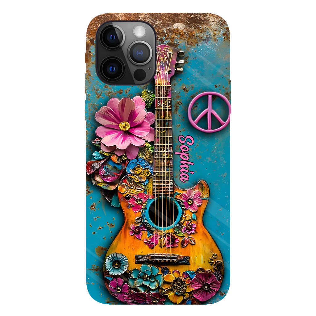 Hippie Guitar Soul - Personalized Hippie Phone Case