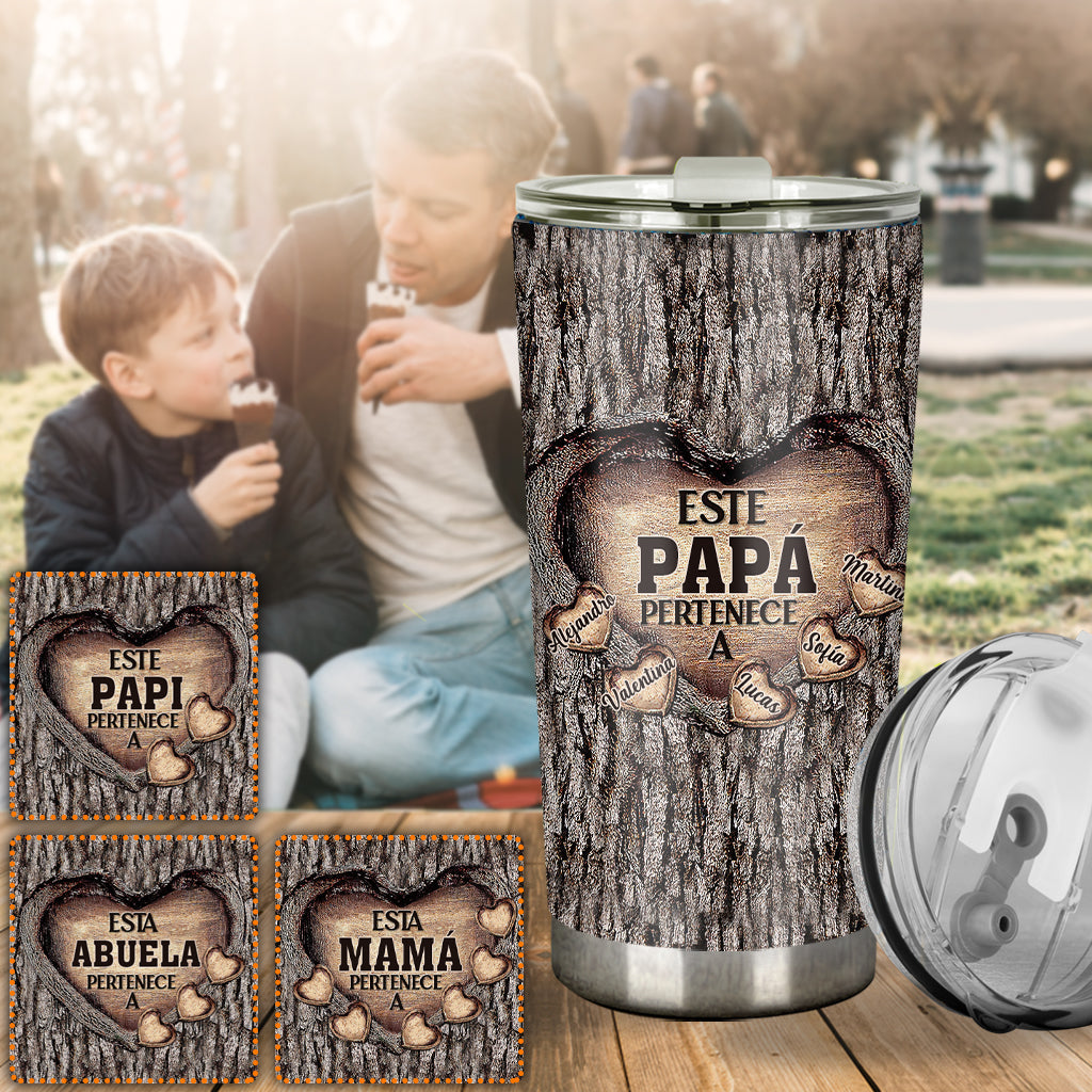 Este Papá Pertenece A - Personalized Father Tumbler