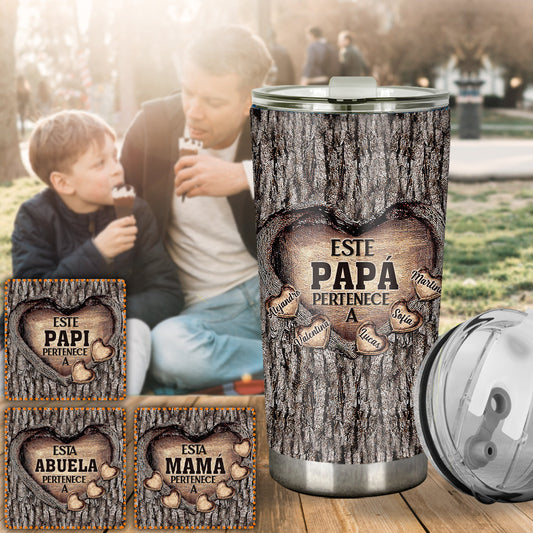 Este Papá Pertenece A - Personalized Father Tumbler