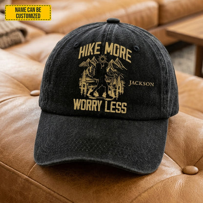 The 'Wanderlust' Heritage - Personalized Vintage Distressed Denim Cap