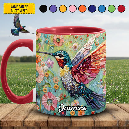 Hummingbird Lover - Personalized Hummingbird Accent Mug